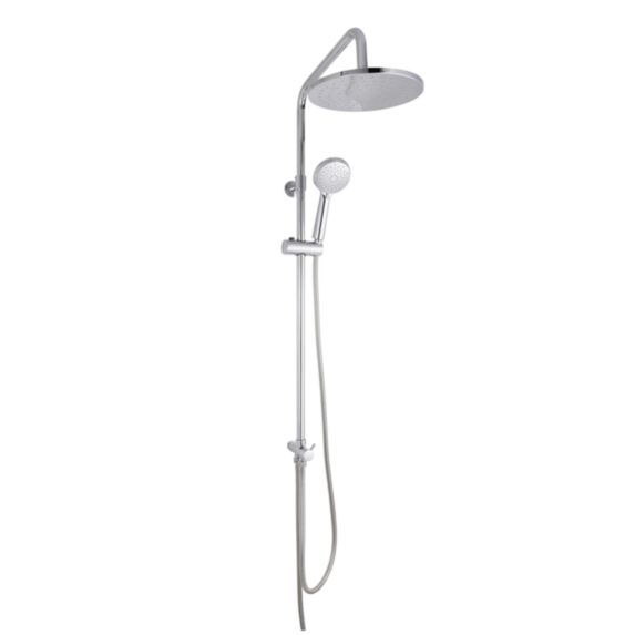 Combiné barre de douche et douchette Rounda inox chromé - INVENTIV