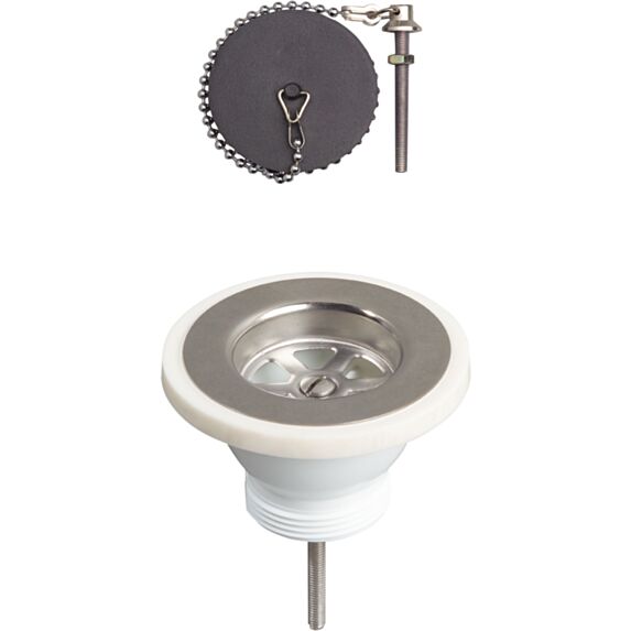 Bonde à bouchon pour évier 1 bac Ø 60 mm - INVENTIV