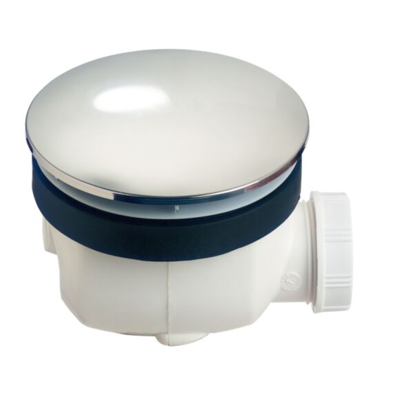 Bonde de douche dôme sortie horizontale pour receveur Ø90 mm - INVENTIV