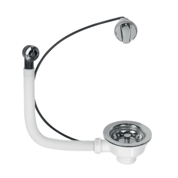 Bonde à panier Ø 90 mm pour évier 1 bac - INVENTIV