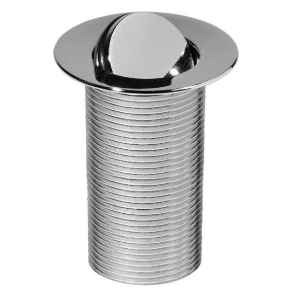 Bonde design chromé 100 mm,  pour vasque sans trop-plein - INVENTIV