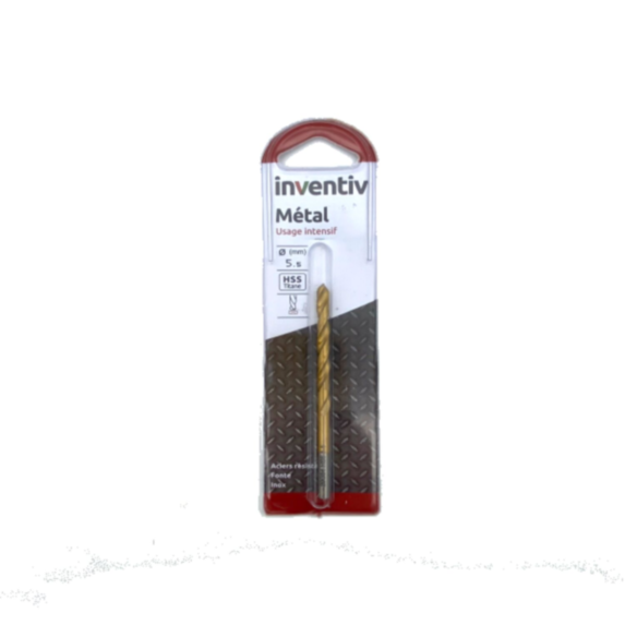 Foret métal HSS titane Ø5,5 mm - INVENTIV