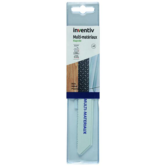 2 lames de sabre mixte BS/MTL CP 100 mm - INVENTIV