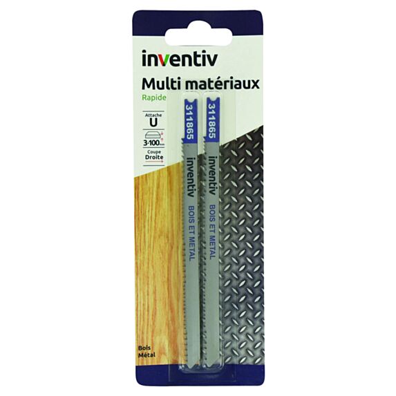 2 lames U mixte CP 3/100 mm - INVENTIV