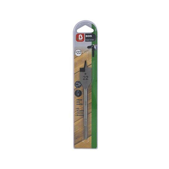 Mèche bois plate Ø18 L240 x 50 mm - INVENTIV