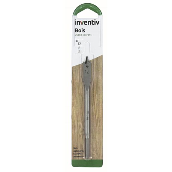 Mèche bois plate Ø38 mm - INVENTIV
