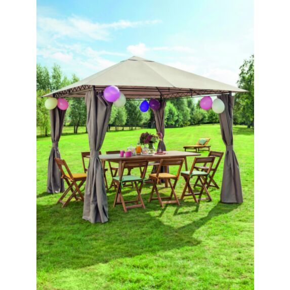 Salon de jardin acacia 8 places 160/210x91,5x76cm - INVENTIV