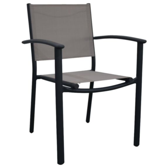 Fauteuil de jardin Pop2 Alu + Tixline Ecru - INVENTIV