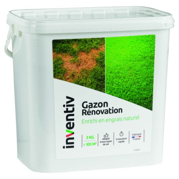 Semence Gazon Rénovation 3kg 150m² - INVENTIV