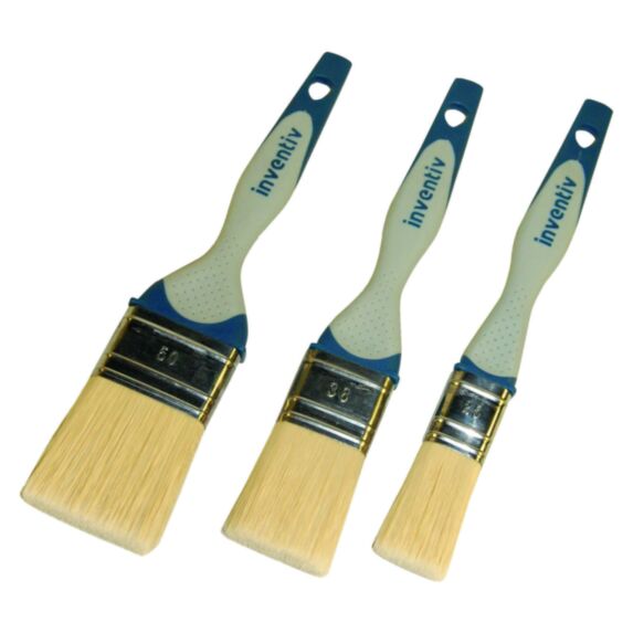 3 Pinceaux Toutes Peintures 25, 38 et 50mm - INVENTIV