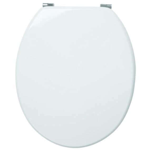 Abattant WC en bois MDF LEA Blanc brillant - INVENTIV