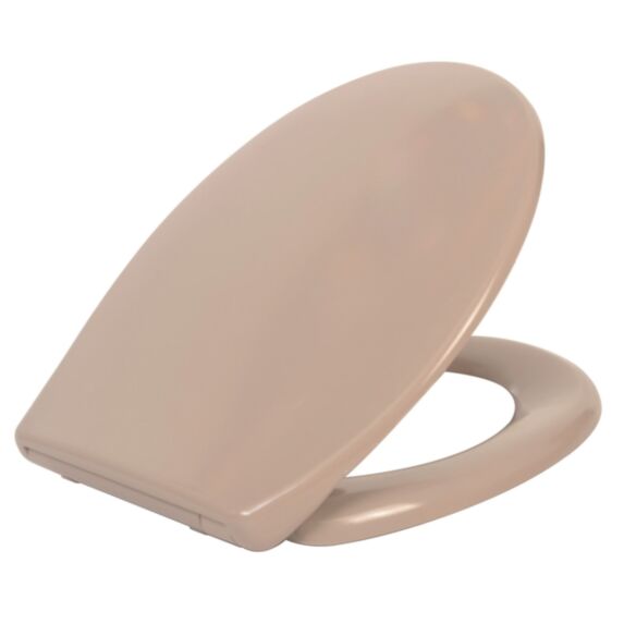 Abattant WC Slowclip taupe brillant - INVENTIV