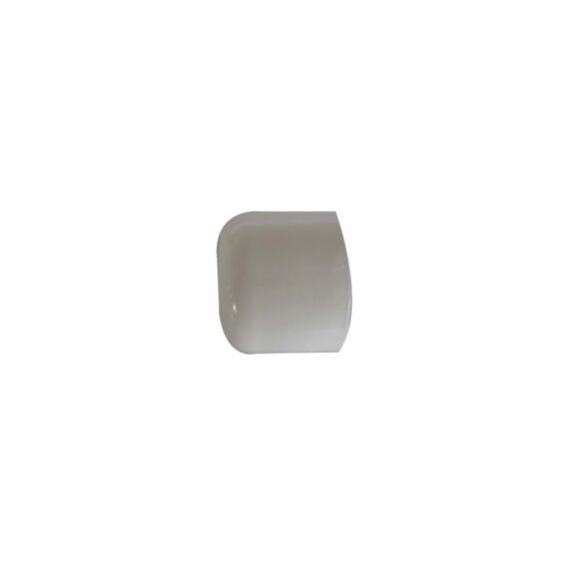 2 Embouts Barre Rideaux Bouchon Ø28mm Blanc Mat - INVENTIV