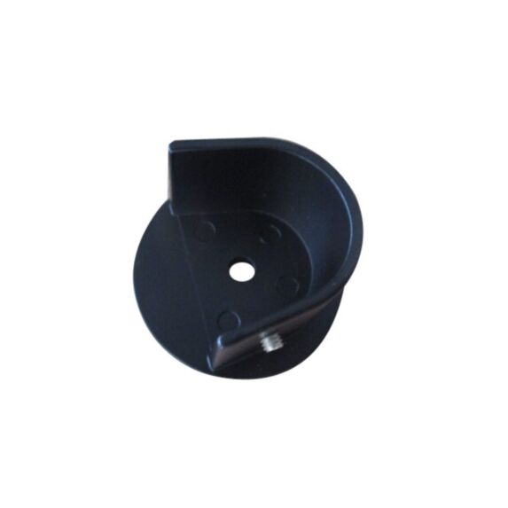 2 Supports Naissance Barre Rideaux Ø28mm Noir Mat - INVENTIV