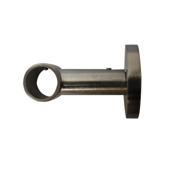 Support Plafond Barre Rideaux Œil Fermé Ø28mm Chromé Brossé - INVENTIV