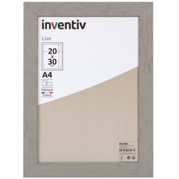 Cadre photo Lise 20x30cm Gris - INVENTIV