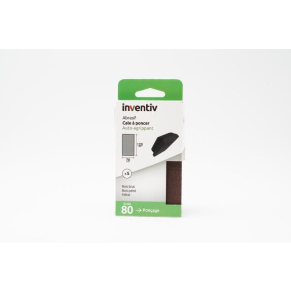 5 patins 70x125mm grains 80 - INVENTIV