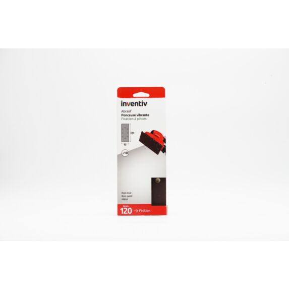 10 Patins trous ovales 93x230mm Grain 120 - INVENTIV