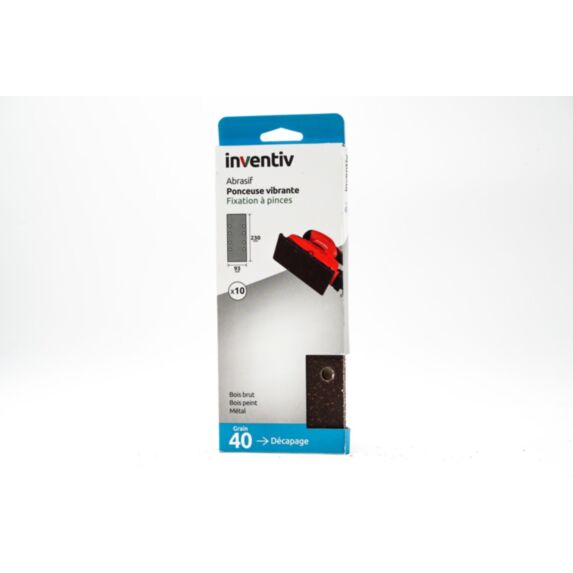 10 Patins parallèle 93x230mm Grain 40 - INVENTIV