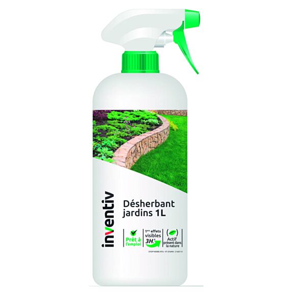Désherbant tout jardin prêt à l'emploi 1L - INVENTIV