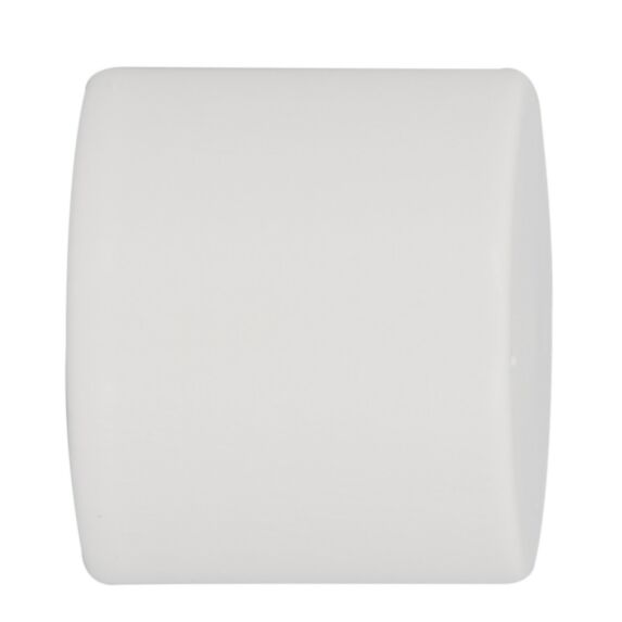 Embout de barre à rideaux bouchon Ø20 à emboîter laqué blanc - INVENTIV