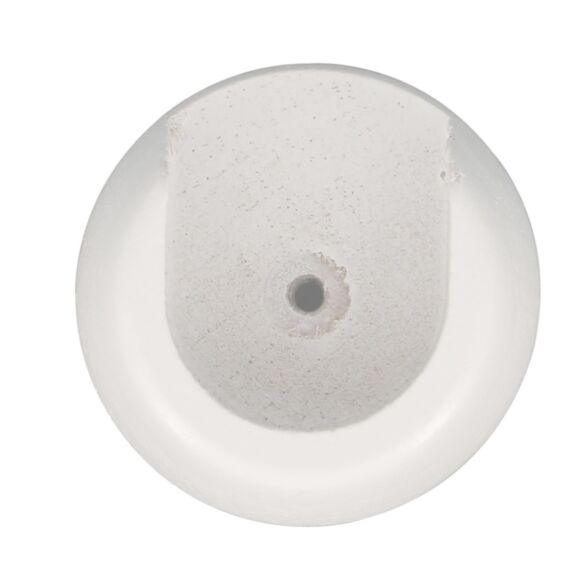 Lot de 2 naissances pour barre à rideau en bois Ø28 laqué blanc -INVENTIV