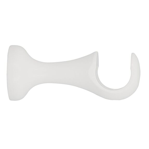 Support de barre à rideau en bois ouvert Ø35 110mm laqué blanc - INVENTIV