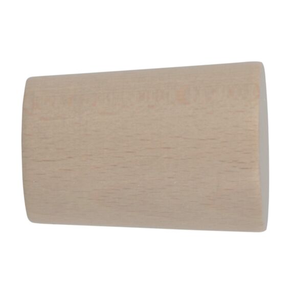 Embout de barre à rideaux cylindre Ø28 à visser naturel - INVENTIV