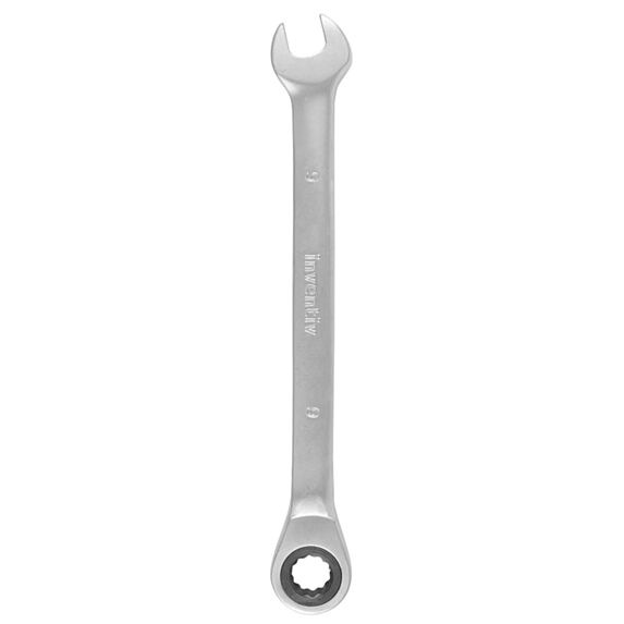 Clé mixte à cliquet 9mm chrome vanadium - INVENTIV