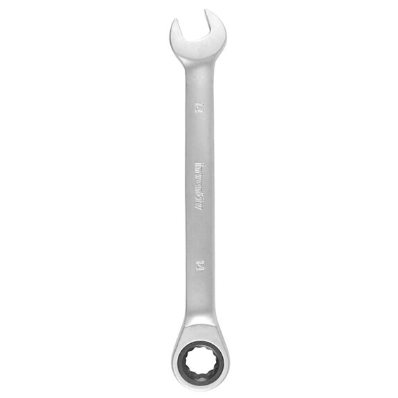 Clé mixte à cliquet 14mm chrome vanadium - INVENTIV