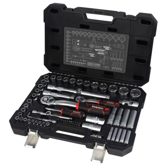 Coffret à douilles 75 pièces 1/4