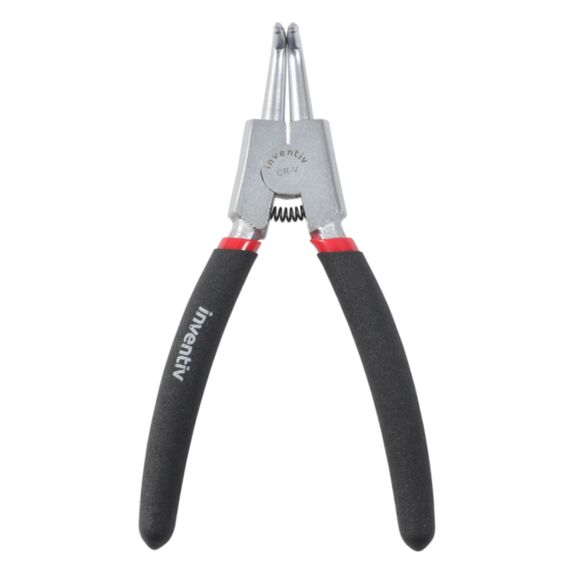 Pince circlips extérieure coudée chrome vanadium - INVENTIV