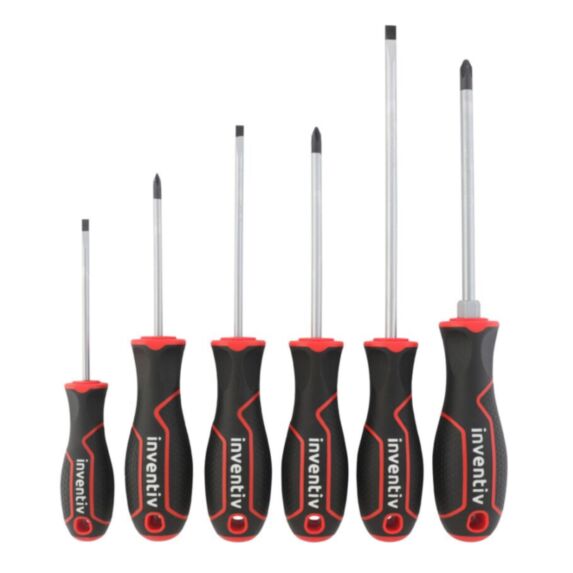 6 tournevis chrome vanadium - INVENTIV
