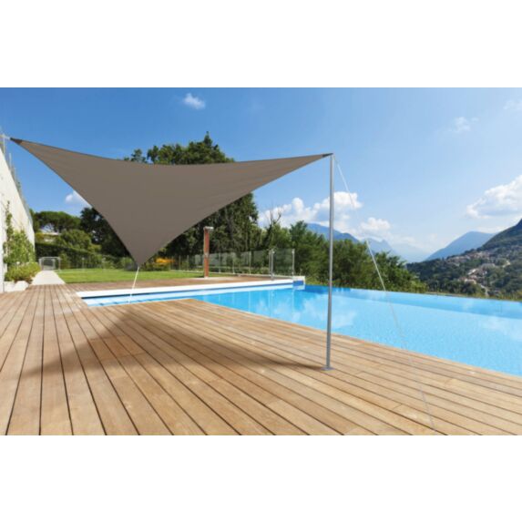 Voile d'ombrage triangulaire Primo 3,6m Grège - INVENTIV