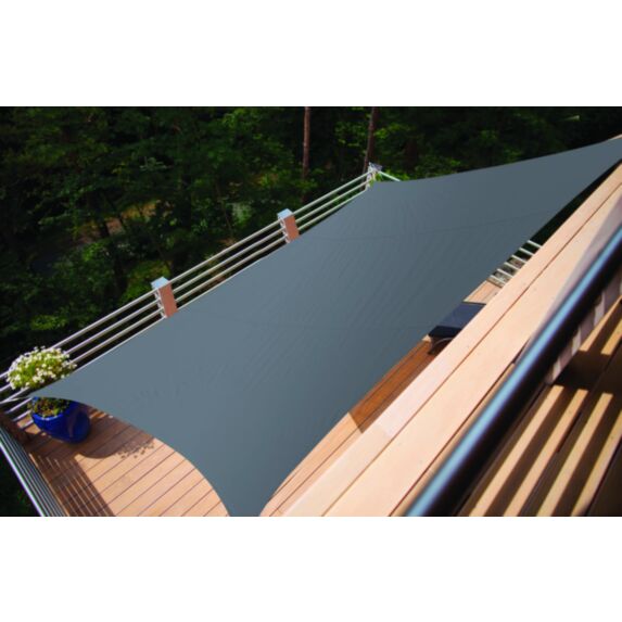 Voile d'ombrage rectangulaire Primo 4x3m Ardoise  - INVENTIV