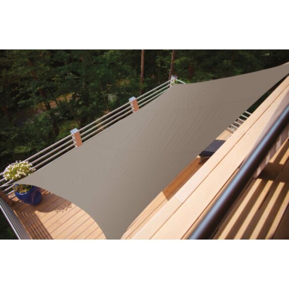 Voile d'ombrage rectangulaire Primo 4x3m Grège - INVENTIV