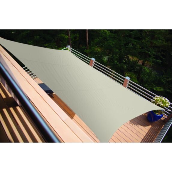Voile d'ombrage rectangulaire Primo 4x3m Ivoire  - INVENTIV