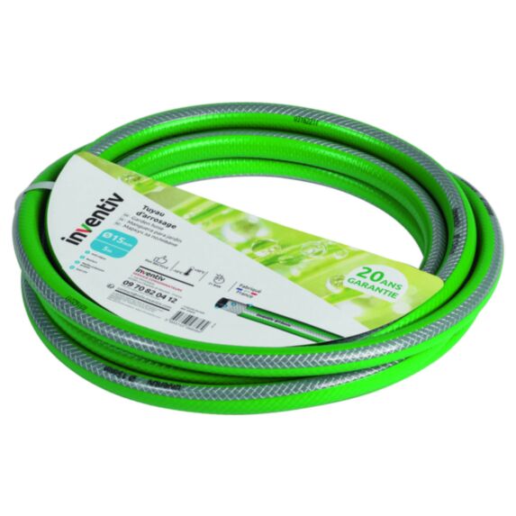 Tuyau arrosage MBTY1 Ø15mm en 5m - INVENTIV