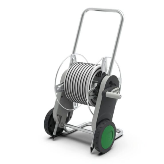 Dévidoir métal équipé 15 mm, 25 m - INVENTIV