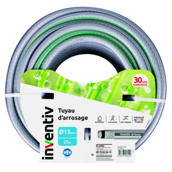 Tuyau arrosage MBTY3 Ø15mm en 25m - INVENTIV