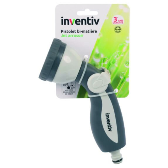 Lance d'arrosage type pomme tête plastique - INVENTIV