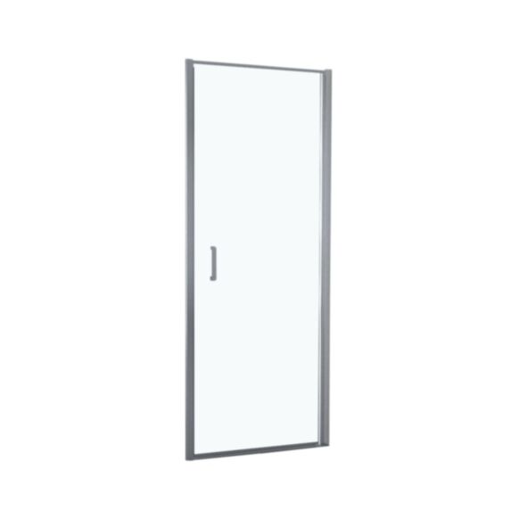 Porte douche pivotante verre transparent 80cm chromé - INVENTIV