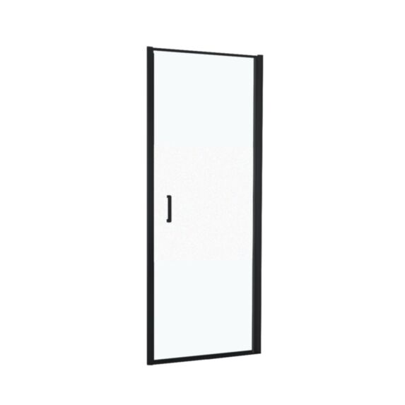 Porte douche pivotante verre sérigraphié 90cm noir mat - INVENTIV