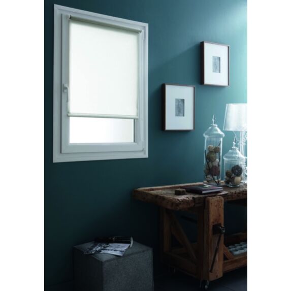 Store enrouleur tamisant sans perçage blanc 40x160cm - INVENTIV