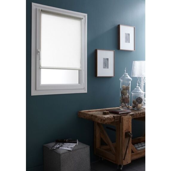 Store enrouleur tamisant sans perçage blanc 55x250cm - INVENTIV