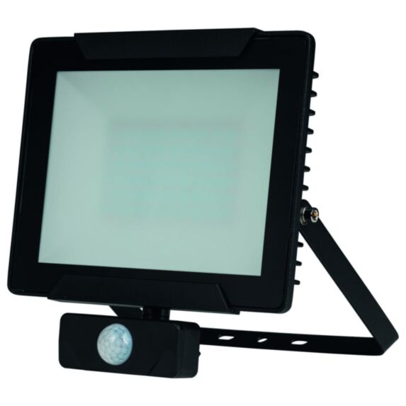 Projecteur extérieur LED détection Héra 50W 3500lm noir - INVENTIV