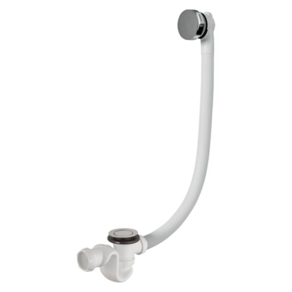 Vidage de baignoire à câble, bonde et siphon, Finition ABS - INVENTIV