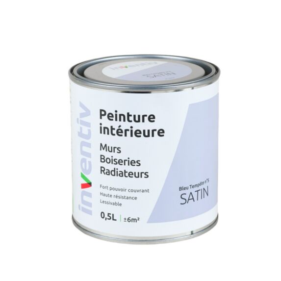 Peinture Murs Boiseries Radiateurs satin 0,5L bleu tempête 5 - INVENTIV