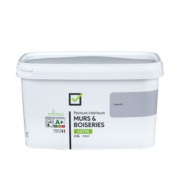 Peinture intérieure satin 2,5L Taupe B2