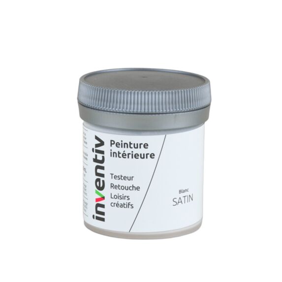 Testeur Peinture intérieure satin 0,08L blanc - INVENTIV